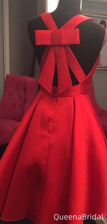 Elgeant Deep V-neck A-line Short Mini Homecoming Dress,QB1051