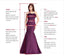 Stylish Ink Blue Jewel Sheath Satin Long Prom Dresses ,WGP1650