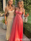 Elegant Spaghetti Straps Evening Party Dress Long Prom Dresses to Impress ,WGP1376