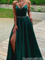 Elegant Spaghetti Strap V-neck A-line Long Formal Gown to Impress,WGP2023