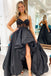 Sexy Black A-line High Low Maxi Long Party Prom Dresses,Evening Dresses,WGP334