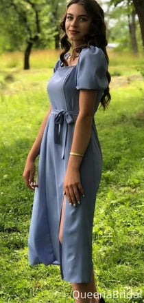 Casual Square A-line Long Prom Dress Ideas, Evening Party Dresses,WGP1995