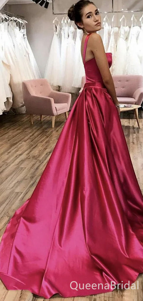 Elegant Enchanting Square Neck Evening Gown Long Prom Dresses ,WGP630