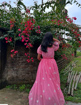 Cute Pink Cap Sleeve Long Formal Gown to Impress,WGP1763