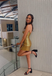 Sparkly Gold Sweetheart Homecoming Dress Graduation Party Dress , QB0921