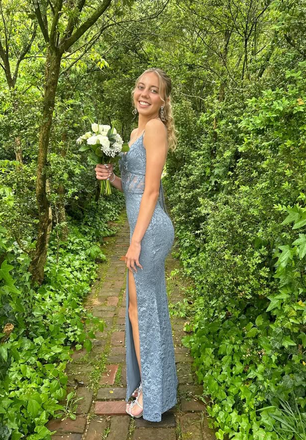 Sexy Blue Mermaid Spaghetti straps Long Formal Gown to Impress,WGP1811