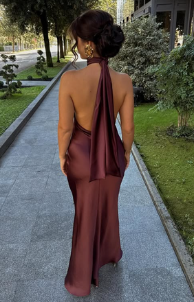 Sexy Red High Neck Mermaid Long Formal Gown to Impress,WGP1826