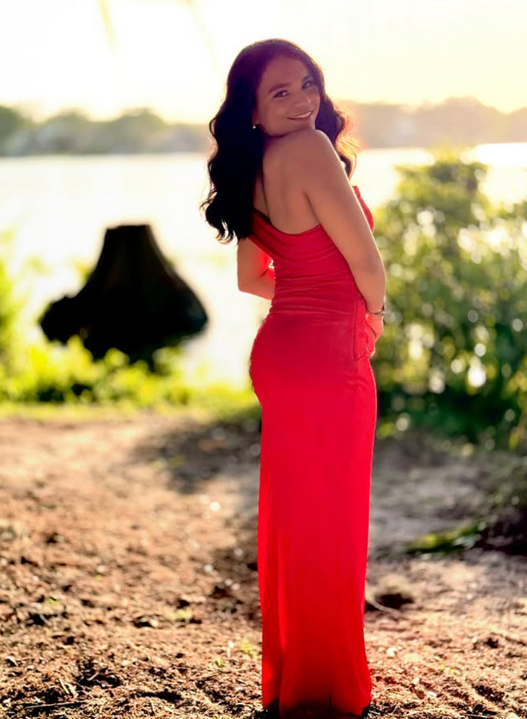 Popular Red One-shoulder Mermaid Long Formal Gown to Impress,WGP1851