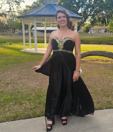 Elegant Black Sweetheart A-line Long Formal Gown to Impress,WGP1869