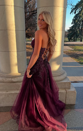 Sexy Purple Spaghetti Straps Long Formal Gown to Impress,WGP1873