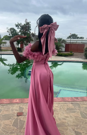 Popular Pink A-line Long Formal Gown to Impress,WGP1893