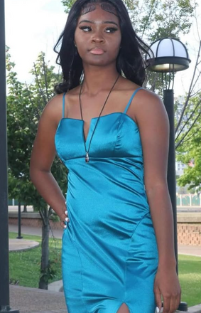 Elegant Blue Spaghetti Straps Long Formal Gown to Impress,WGP1886