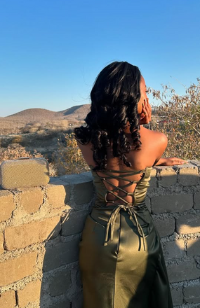 Sparkly Green Straight Across Mermaid Long Formal Gown to Impress,WGP1882