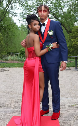 Sexy Red Slit Mermaid Long Formal Gown to Impress,WGP1908