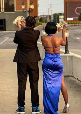 Sexy Blue V-neck Slit Mermaid Long Formal Gown to Impress,WGP1911