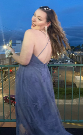 Sexy Blue Spaghetti Straps V-neck Long Formal Gown to Impress,WGP1924