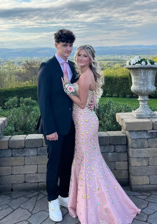 Sparkly Pink Sweetheart Mermaid Long Formal Gown to Impress,WGP1928