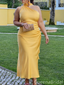 Elegant Yellow High-neck Mermaid Long Formal Gown to Impress,WGP1938