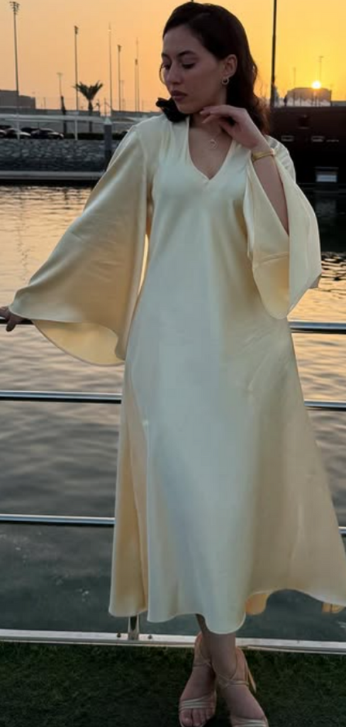 Elegant Yellow Long Sleeve A-line Long Formal Gown to Impress,WGP1940