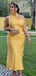 Elegant Yellow High-neck Mermaid Long Formal Gown to Impress,WGP1938