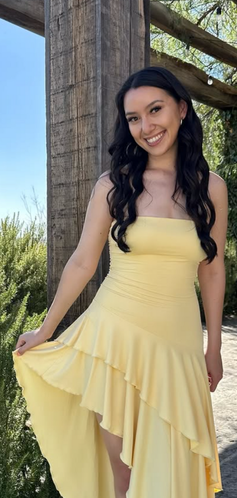 Elegant Yellow Straight Across Long Formal Gown to Impress,WGP1936