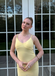 Elegant Yellow Spaghetti Straps Mermaid Long Formal Gown to Impress,WGP1937