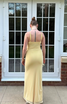 Elegant Yellow Spaghetti Straps Mermaid Long Formal Gown to Impress,WGP1937
