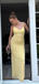Elegant Yellow Spaghetti Straps Mermaid Long Formal Gown to Impress,WGP1937