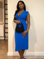 Popular Blue V-neck Mermaid Long Formal Gown to Impress,WGP1952