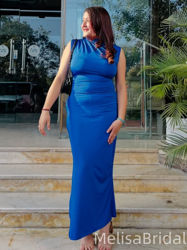 Popular Blue Jewel Mermaid Long Formal Gown to Impress,WGP1950