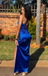 Popular Blue Spaghetti Straps Mermaid Long Formal Gown to Impress,WGP1951