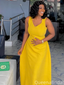 Popular Yellow A-line Spaghetti Straps Long Formal Gown to Impress,WGP1957
