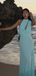 Sexy Green A-line High-neck Long Formal Gown to Impress,WGP1966