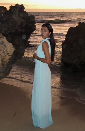 Sexy Green A-line High-neck Long Formal Gown to Impress,WGP1966