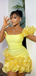 Elegant Yellow One-shoulder Homecoming Dress Graduation Party Dress , QB0952