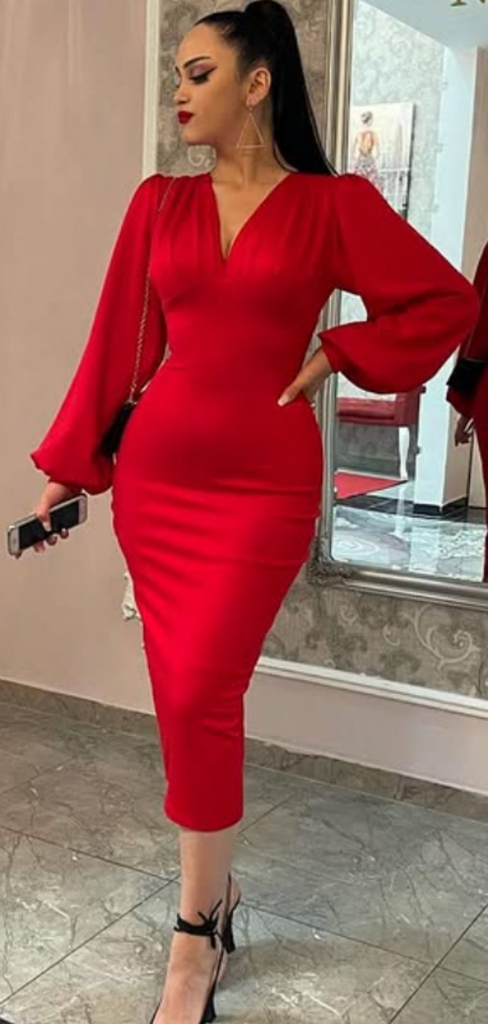 Popular Red Mermaid Long Sleeve Long Formal Gown to Impress,WGP1971