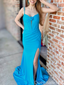 Popular Blue Mermaid Spaghetti Straps Long Formal Gown to Impress,WGP1974
