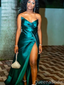 Popular Green Mermaid Slit Long Formal Gown to Impress,WGP1992
