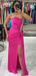 Popular Pink One-shoulder Mermaid Long Formal Gown to Impress,WGP1986