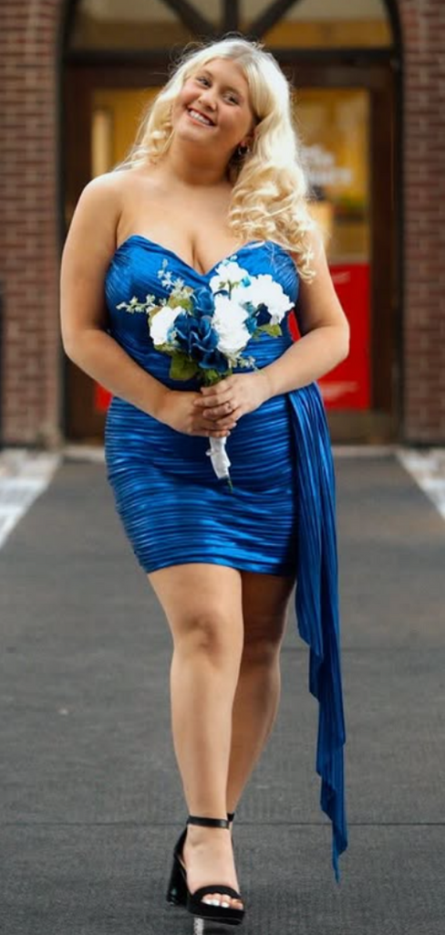 Elegant Blue Sweetheart Homecoming Dress Graduation Party Dress , QB0957