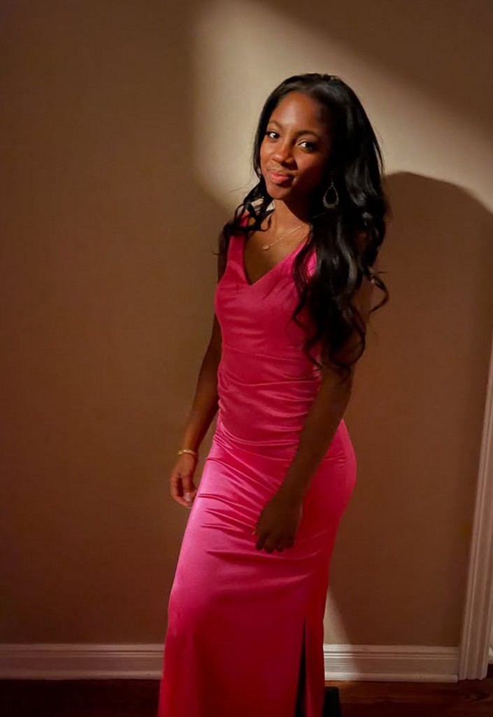 Popular Pink Spaghetti Straps Mermaid Long Formal Gown to Impress,WGP1989