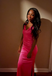 Popular Pink Spaghetti Straps Mermaid Long Formal Gown to Impress,WGP1989