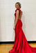 Popular Red V-neck Mermaid Long Formal Gown to Impress,WGP1988