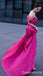 Gorgeous Fuchsia Off Shoulder A-line Long Party Dress Prom Dresses ,WGP1863