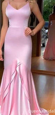 Elegant Spaghetti Strap V-neck Mermaid Long Formal Gown to Impress,WGP2131