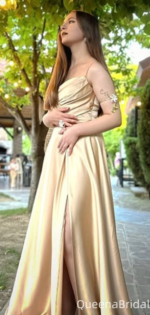 Gorgeous Spaghetti Strap A-line Long Formal Gown to Impress,WGP2134