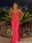 Sexy Spaghetti Strap V-neck Mermaid Long Formal Gown to Impress,WGP2033
