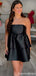 Formal Strapless Straight Across A-line Short Mini Homecoming Dress,QB0983