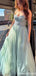 Gorgeous Strapless A-line Long Prom Dress Ideas, Evening Party Dresses,WGP2136