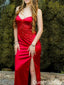 Elegant Spaghetti Strap Sweetheart Mermaid Long Prom Dress Ideas, Evening Party Dresses,WGP2138
